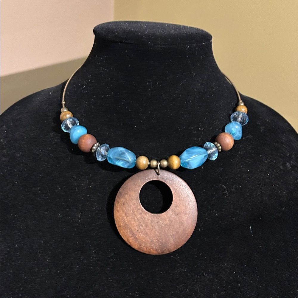 Boho Turquoise Beaded Choker Necklace Lot Trio Southwestern Jewelry - Picture 9 of 11